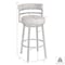 Armen Living Titana 30" Bar Height Metal Swivel Barstool in Ford Black Pu and Mineral Finish 721535746880 - alternate 4